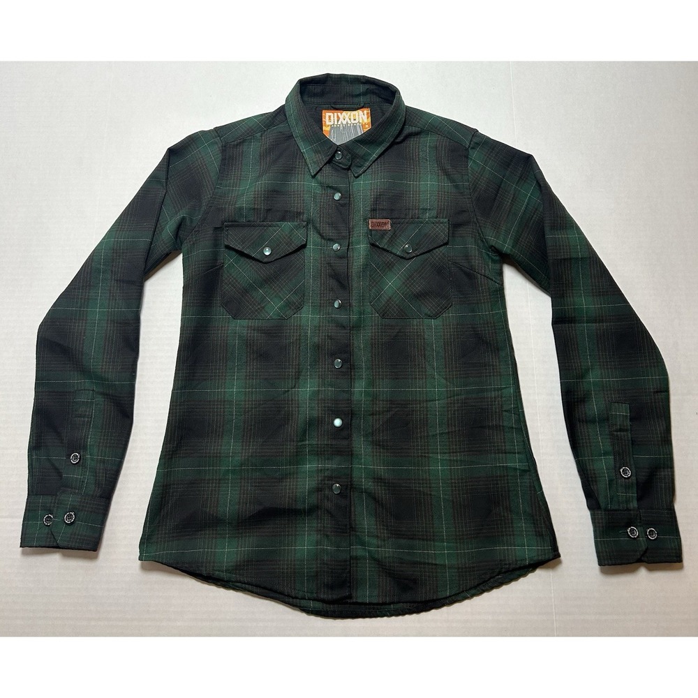 Dixxon MEN'S Black Hills Flannel Green Plaid Size Medium FITS SMALL!!!